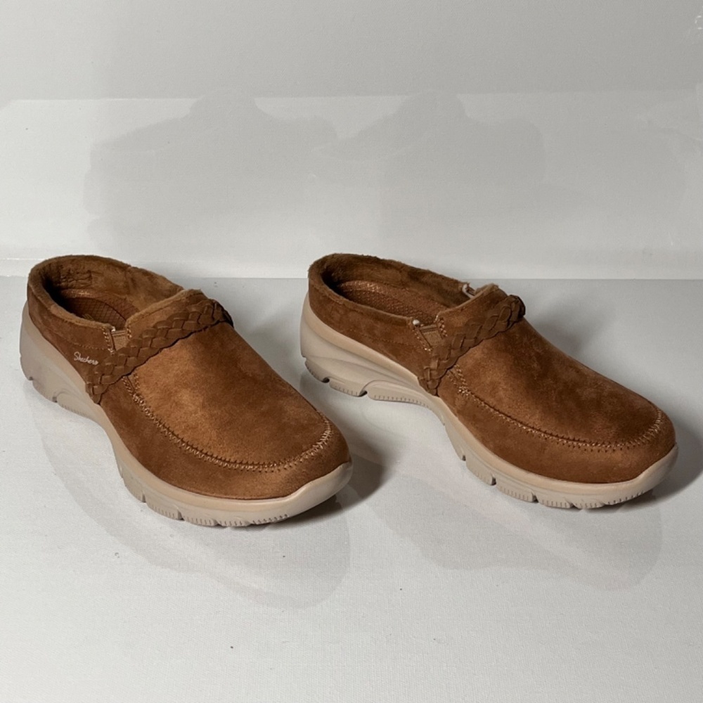 Skechers Easy Going Darling Thing Water Repellent Suede Clogs - Picture 2 of 4